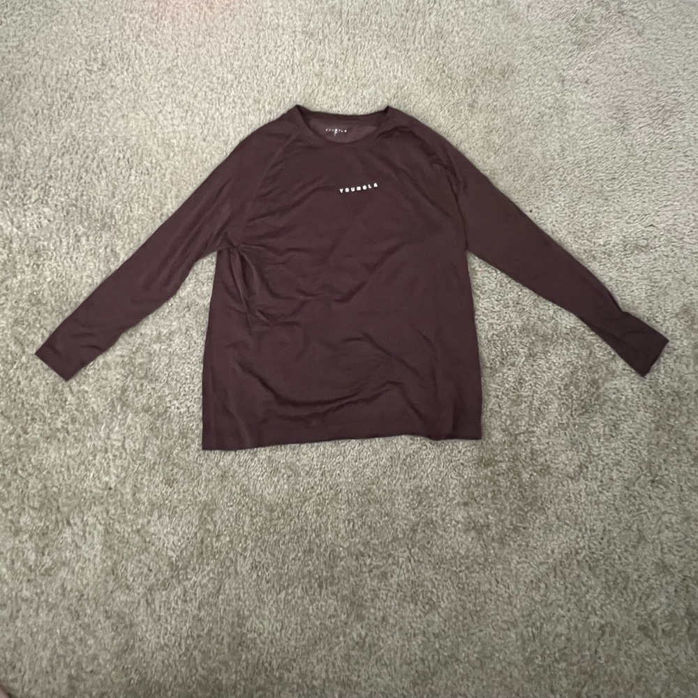 YoungLA Brown Long Sleeve Tee Casual Comfort